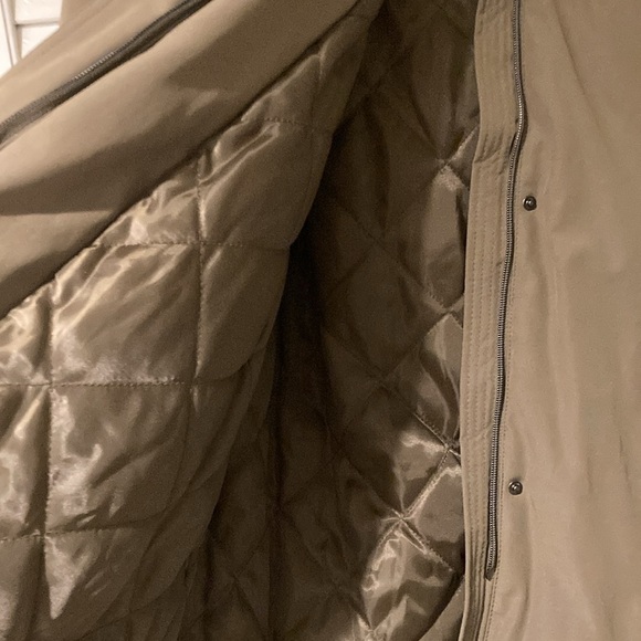 VINCE CAMUTO taupe down blend with luxe faux fur hood outerwear jacket by - Picture 6 of 15